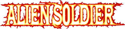 Alien Soldier logo for Sega Mega Drive